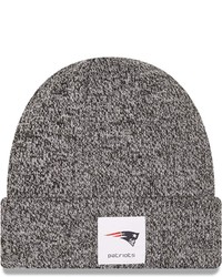 New Era Heathered Black New England Patriots Hamilton Cuffed Knit Hat In Heather Black At Nordstrom