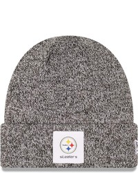 New Era Heathered Black Pittsburgh Ers Hamilton Cuffed Knit Hat In Heather Black At Nordstrom