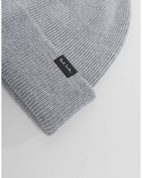 Paul Smith Ps Wool Beanie In Gray