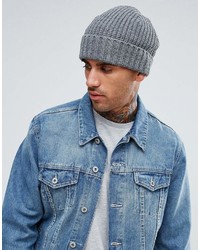 French Connection Ribbed Beanie Hat