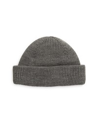 Open Edit Roll Cuff Beanie In Grey Combo At Nordstrom