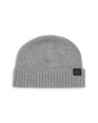 Good Man Brand Short Roll Recycled Cashmere Beanie In Grey Heather At Nordstrom