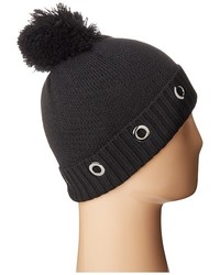 Steve Madden Solid Grommet Cuff Hat Caps