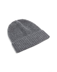 Free People Winnie Cuff Beanie In Charcoal At Nordstrom