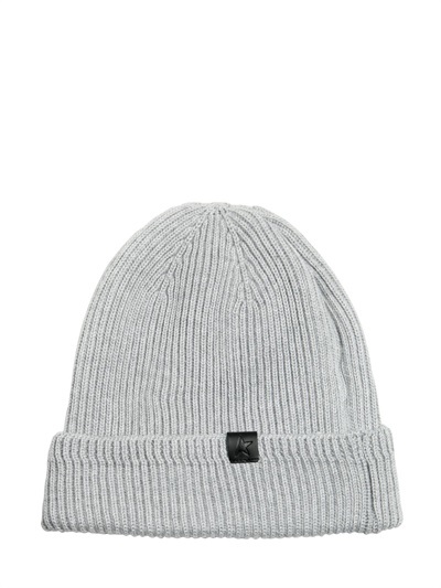 Zip Pocket On Wool Knit Beanie Hat, $225 | LUISAVIAROMA | Lookastic.com