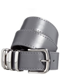 Asos Chunky Metal Keeper Belt Gray