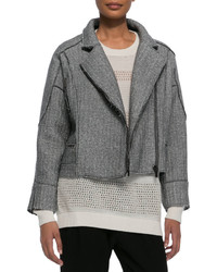 Derek Lam 10 Crosby Sweater Knit Moto Jacket
