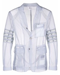 Thom Browne 4 Bar Tulle Classic Sport Coat Jacket