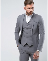 ASOS DESIGN Asos Super Skinny Fit Suit Jacket In Grey