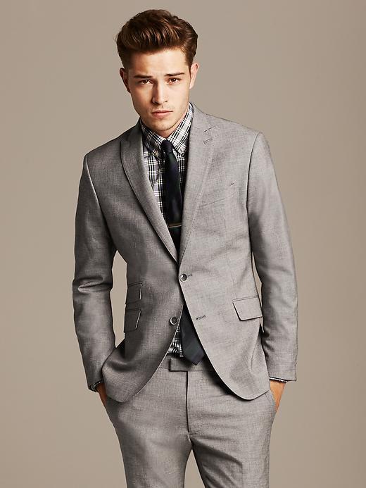 Banana Republic Modern Slim Fit Grey Suit Jacket | Where to buy & how ...