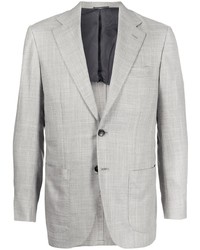 Kiton Buttoned Up Single Breasted Blazer