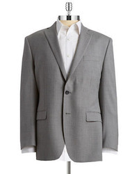 Calvin Klein Checked Two Button Suit Jacket