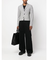 Off-White Cropped Single Breasted Blazer