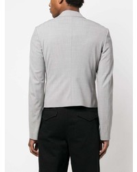 Off-White Cropped Single Breasted Blazer