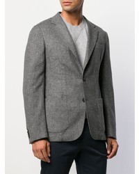 Z Zegna Fitted Suit Jacket