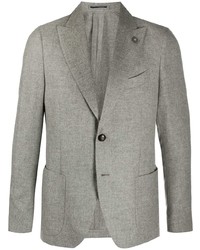 Lardini Grey Cashmere Blazer Jacket