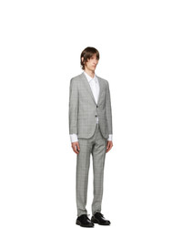BOSS Grey Checked Novan6 Ben2 Suit