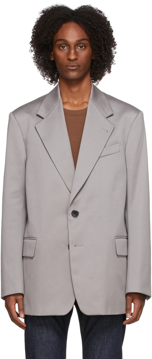 Dries Van Noten Grey Sa Blazer, $1,370 | SSENSE | Lookastic