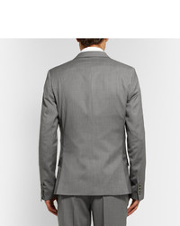 Ami Grey Slim Fit Wool Suit Jacket