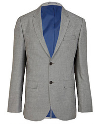 River Island Grey Tailored Suit Jacket