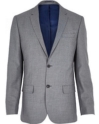 River Island Grey Tailored Suit Jacket