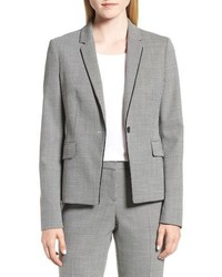 BOSS Jorita Geometric Wool Blend Suit Jacket