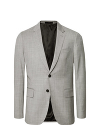 Paul Smith Light Grey Soho Slim Fit Mlange Wool Suit Jacket