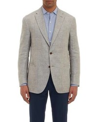 Luciano Barbera Linen Two Button Sportcoat