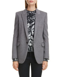 Saint Laurent Melange Wool Cashmere Jacket