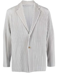 Homme Plissé Issey Miyake Micro Pleated Single Breasted Blazer
