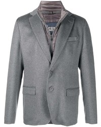 Herno Padded Detail Single Breasted Blazer