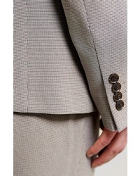 Topman Skinny Fit Micro Houndstooth Suit Jacket