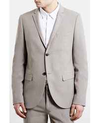 Topman Skinny Fit Micro Houndstooth Suit Jacket
