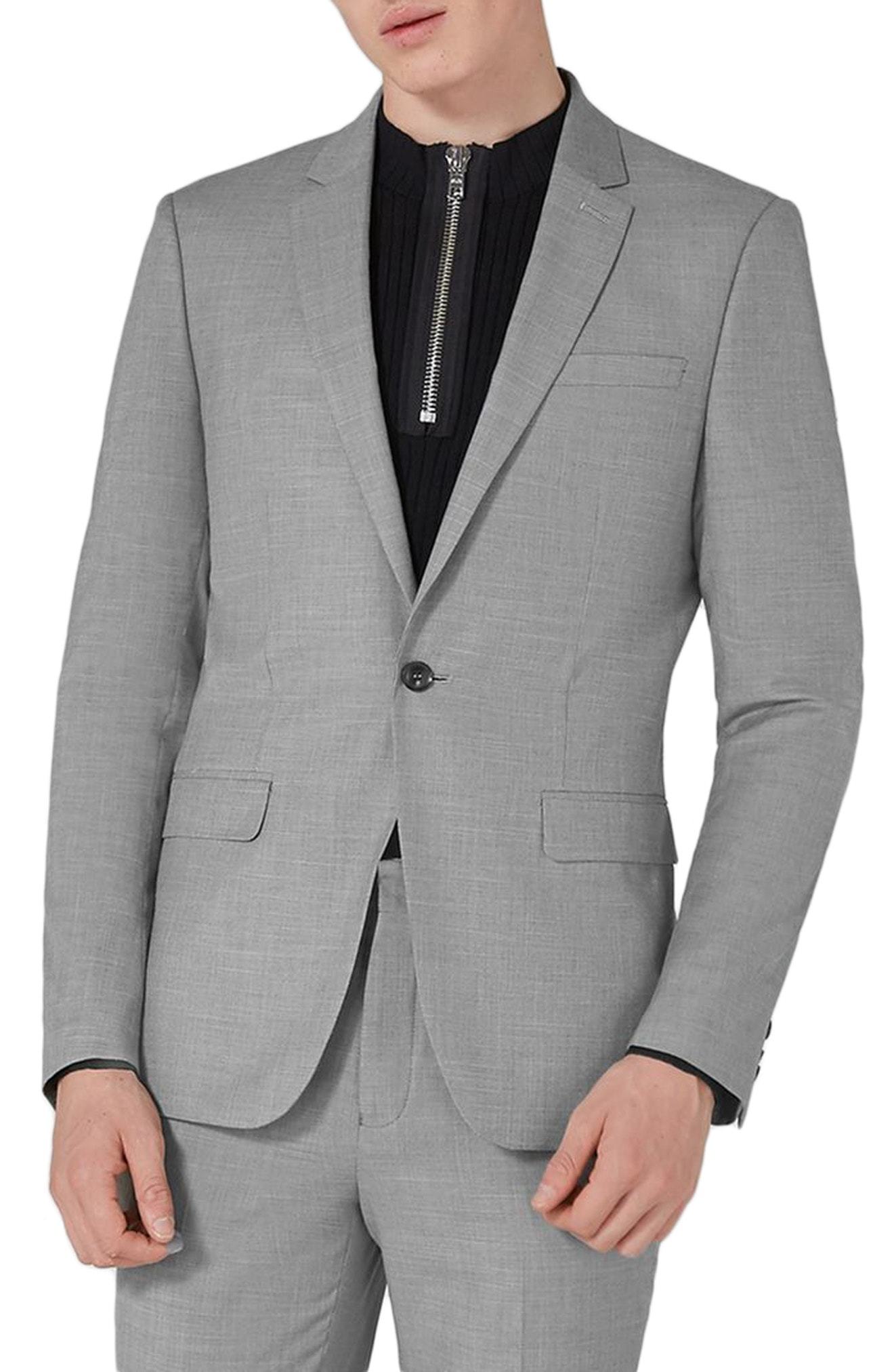 Topman Skinny Fit Suit Jacket, $65 | Nordstrom | Lookastic.com