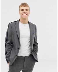 Burton Menswear Skinny Fit Suit Jacket With In Grey