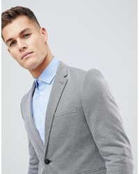 Burton Menswear Slim Blazer In Grey