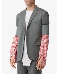 Burberry Slim Fit Panelled Sleeve Blazer