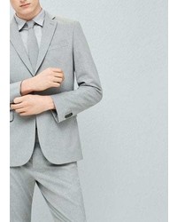 Mango Outlet Slim Fit Patterned Suit Blazer