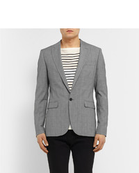 Sandro Slim Fit Prince Of Wales Checked Wool Blazer