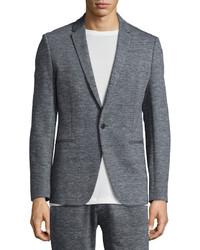 Theory Sterling Heathered Knit Sport Coat Gray