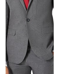 Topman Textured Skinny Fit Suit Jacket