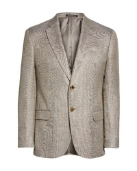 Emporio Armani Textured Sport Coat In Solid Medium Grey At Nordstrom