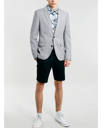Topman Selected Homme Grey Slim Suit Jacket