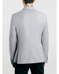 Topman Selected Homme Grey Slim Suit Jacket