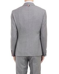 Thom Browne Twill Three Button Sportcoat Grey