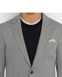 Ami Unstructured Stretch Wool Suit Jacket