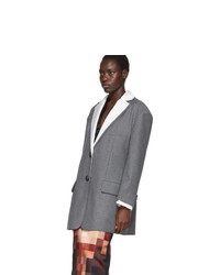 Marni White And Grey Masculine Blazer