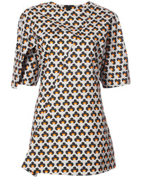 Marni Patterned Crossover Blouse
