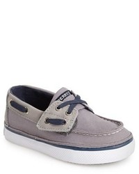 boys gray boat shoes