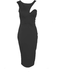 Boohoo Martha Cutaway Shoulder Detail Midi Bodycon Dress